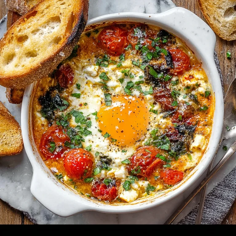Baked Feta Eggs