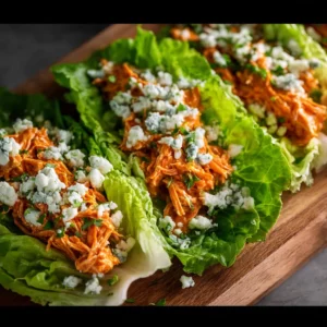Buffalo Chicken Lettuce Wraps