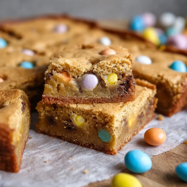 Cadbury Egg Cookie Bars Mms