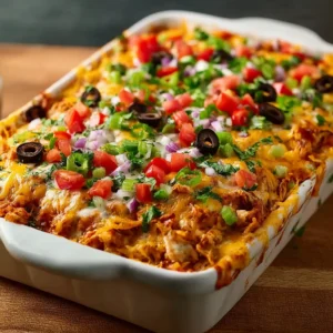 Chicken Burrito Casserole