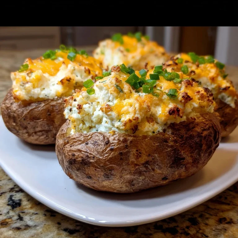 Cottage Cheese Loaded Baked Potatoes