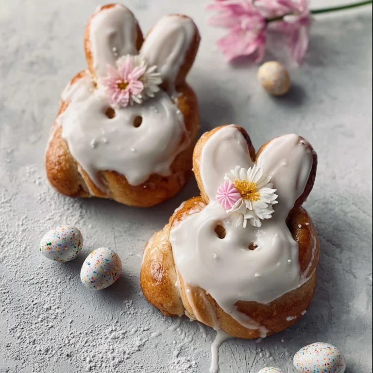 Easter Bunny Cinnamon Rolls
