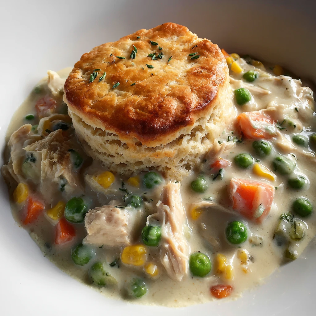 Easy Crockpot Chicken Pot Pie Recipe Healthy Slow Cooker Chicken Pot Pie Crockpot Chicken Pot Pie With Biscuits Low Carb C...