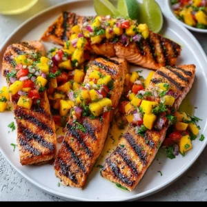 Grilled Salmon with Mango Salsa (Easy 20-Minute Recipe)