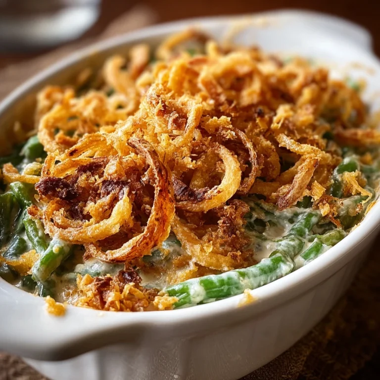 Easy Homemade Green Bean Casserole Recipe Best From Scratch Green Bean Casserole Organic Green Bean Casserole Ingredients ...