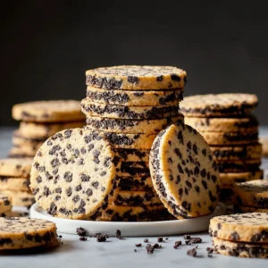 Easy Oreo Slice and Bake Cookies (Cookies and Cream)