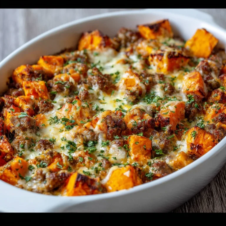 Ground Turkey Sweet Potato Bake