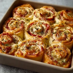 Ham and Cheese Stromboli Rolls
