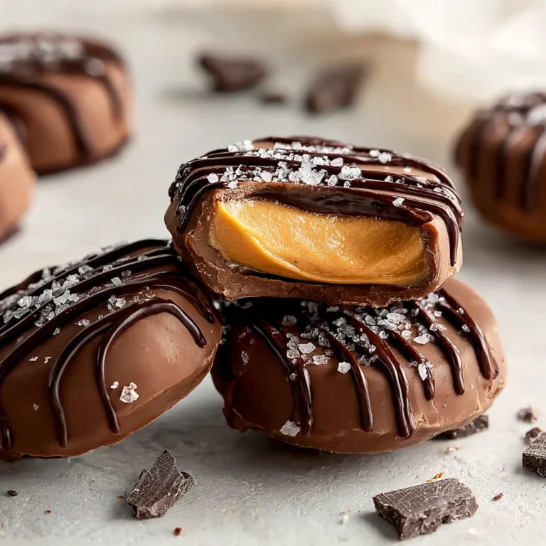 healthy peanut butter eggs coated in dark chocolate on parchment paper for Easter