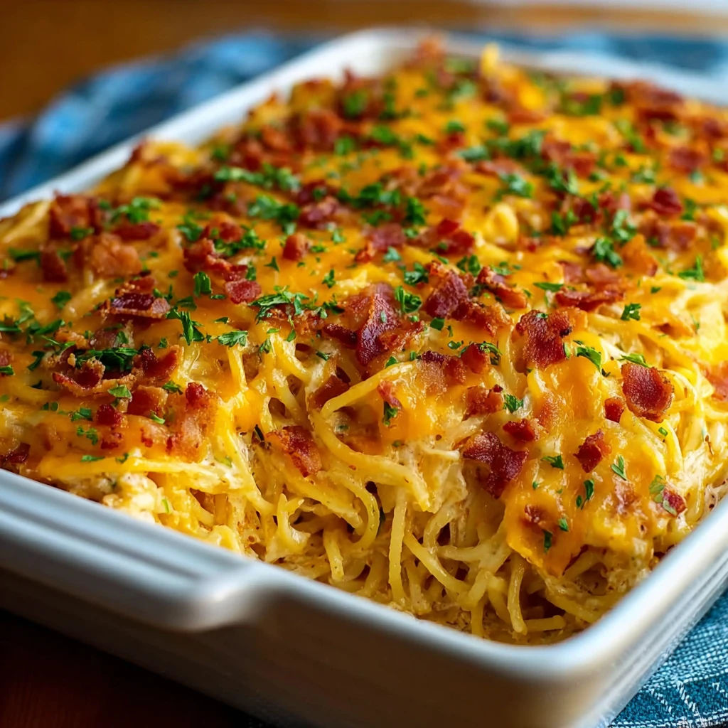 Irresistible Spicy Southern Cheesy Chicken Spaghetti Casserole