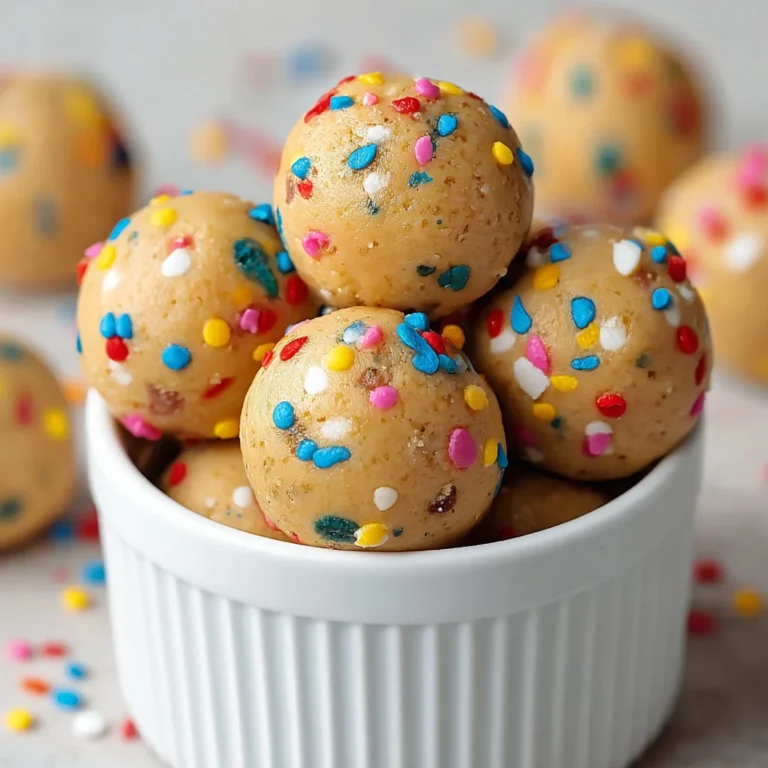 Nobake Cake Batter Protein Balls Amazing 9step Treat