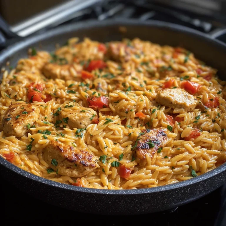 One Pot Cajun Chicken Alfredo Orzo