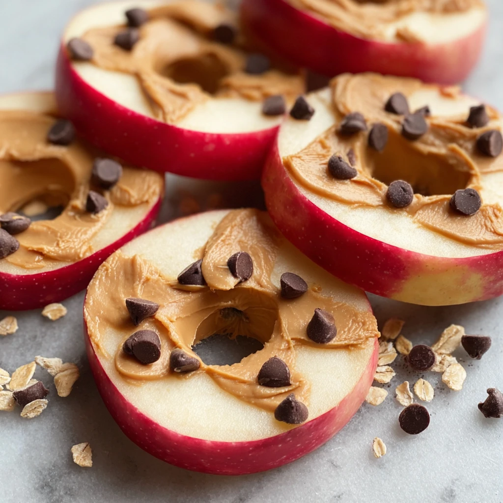 Peanut Butter Apple Snack Rings Amazing 5minute Recipe