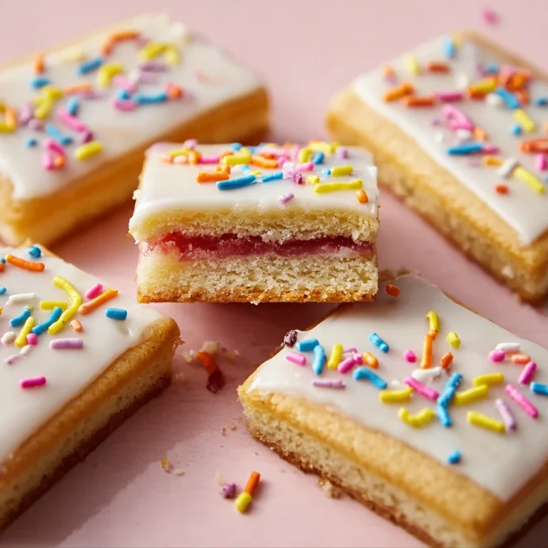 Poptart Cookie Bars Soft Chewy Strawberryfilled Dessert
