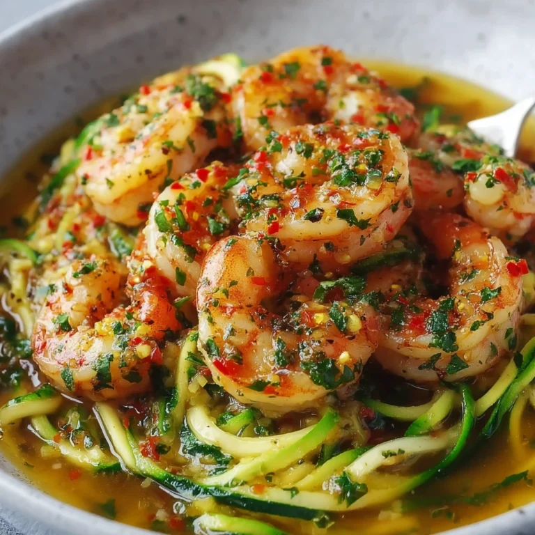 Garlic Shrimp Recipe Lemon Butter Zucchini Noodles Healthy
