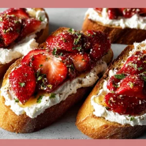 Roasted Strawberry Whipped Ricotta Toast – 4 Simple Steps