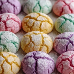 Springtime Crinkle Cookies: Amazing 10-Step Soft Pastel Cookie Recipe