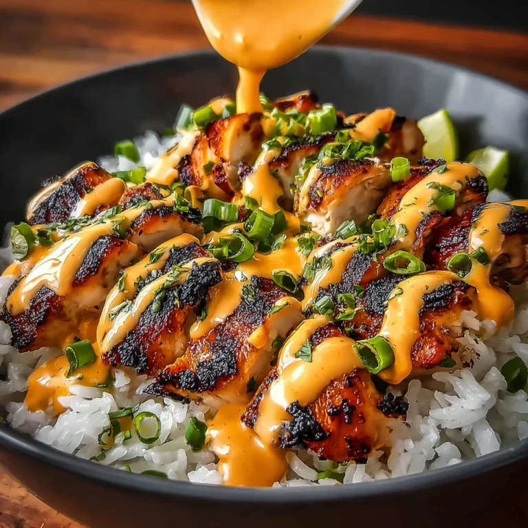 Sweet Chili Chicken Bowl Coconut Lime Drizzle