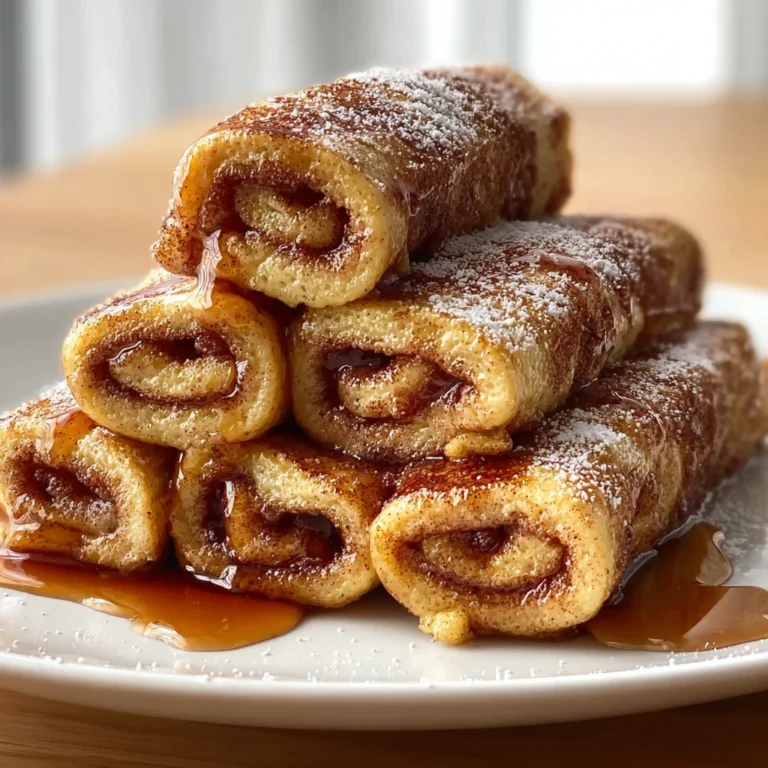 vegan french toast roll ups with cinnamon sugar coating on a white plate
