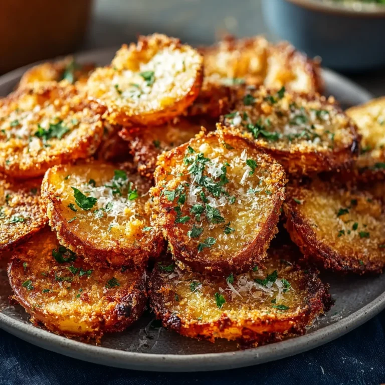 Viral Crispy Garlic Parmesan Crusted Potatoes