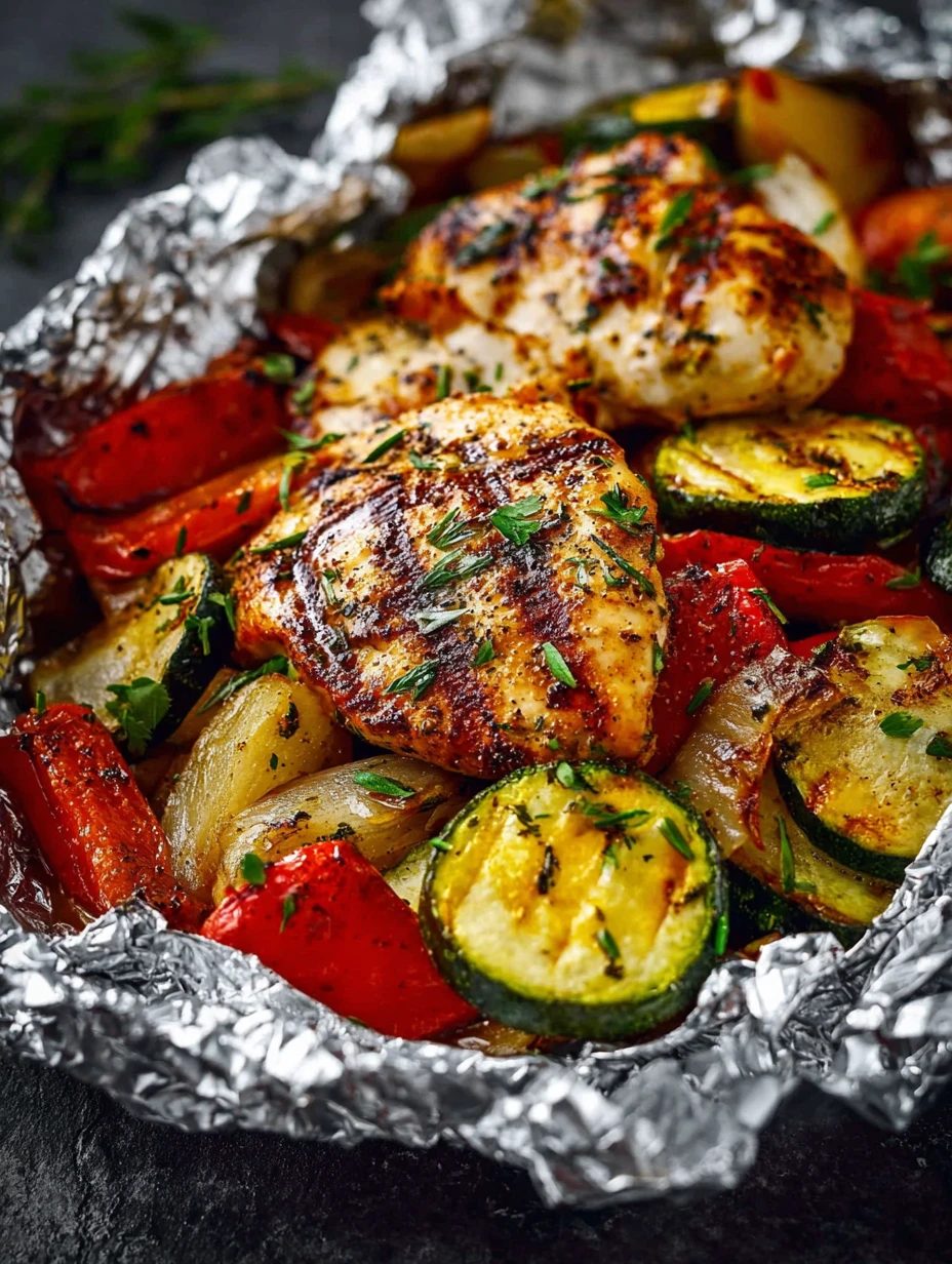 Best BBQ Chicken Veggie Grill Pack Recipes Easy BBQ Chicken Grill Pack Ideas Healthy Grilled Chicken And Vegetables Recipe...