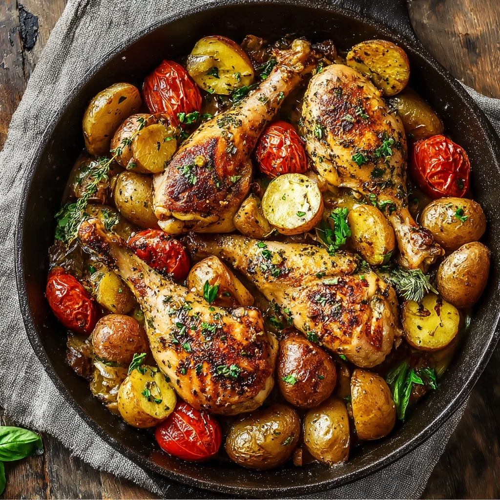 Best Chicken Vesuvio Recipe How To Make Chicken Vesuvio Easy One-pan Chicken Vesuvio Chicken Vesuvio Cooking Tips Chicken ...