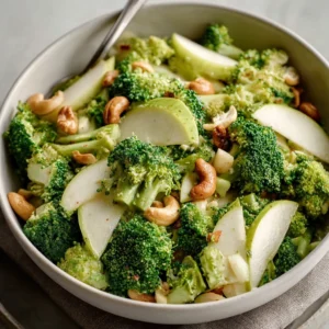Delicious Broccoli Cashew Apple and Pear Salad Recipe!