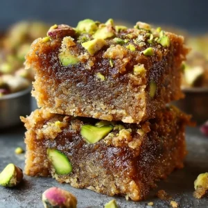 Brown Butter Honey Pistachio Cookie Bars – Rich, Nutty & Irresistibly Chewy