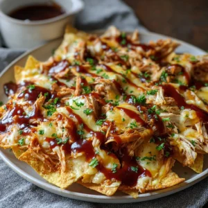 Quick Minute BBQ Chicken Nachos Recipe for Easy Snacking!