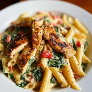 Chicken Spinach Cream Pasta: Velvety and Irresistible