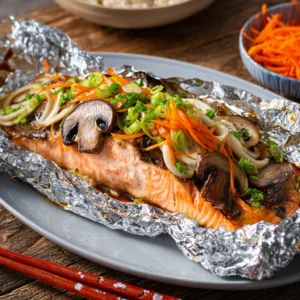 Miso Salmon in Foil