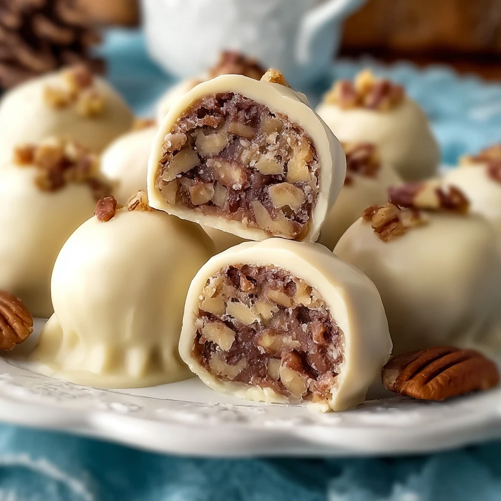 Easy No-bake Pecan Pie Truffles Recipe Homemade Pecan Pie Truffles No-bake How To Make No-bake Pecan Pie Truffles Best No-...
