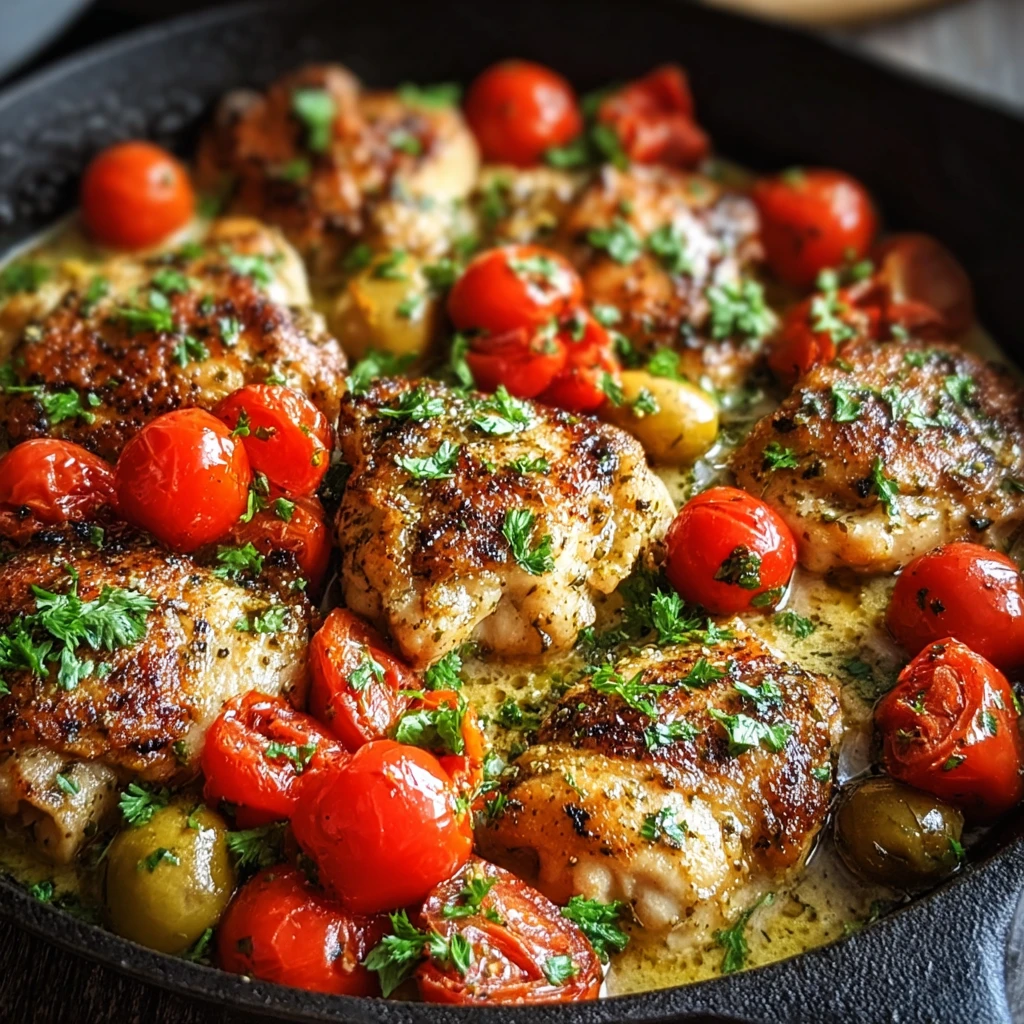 Easy Pepperoncini Chicken Recipe Skillet Chicken With Pepperoncini Weeknight Chicken Skillet Delight Savory Skillet Chicke...