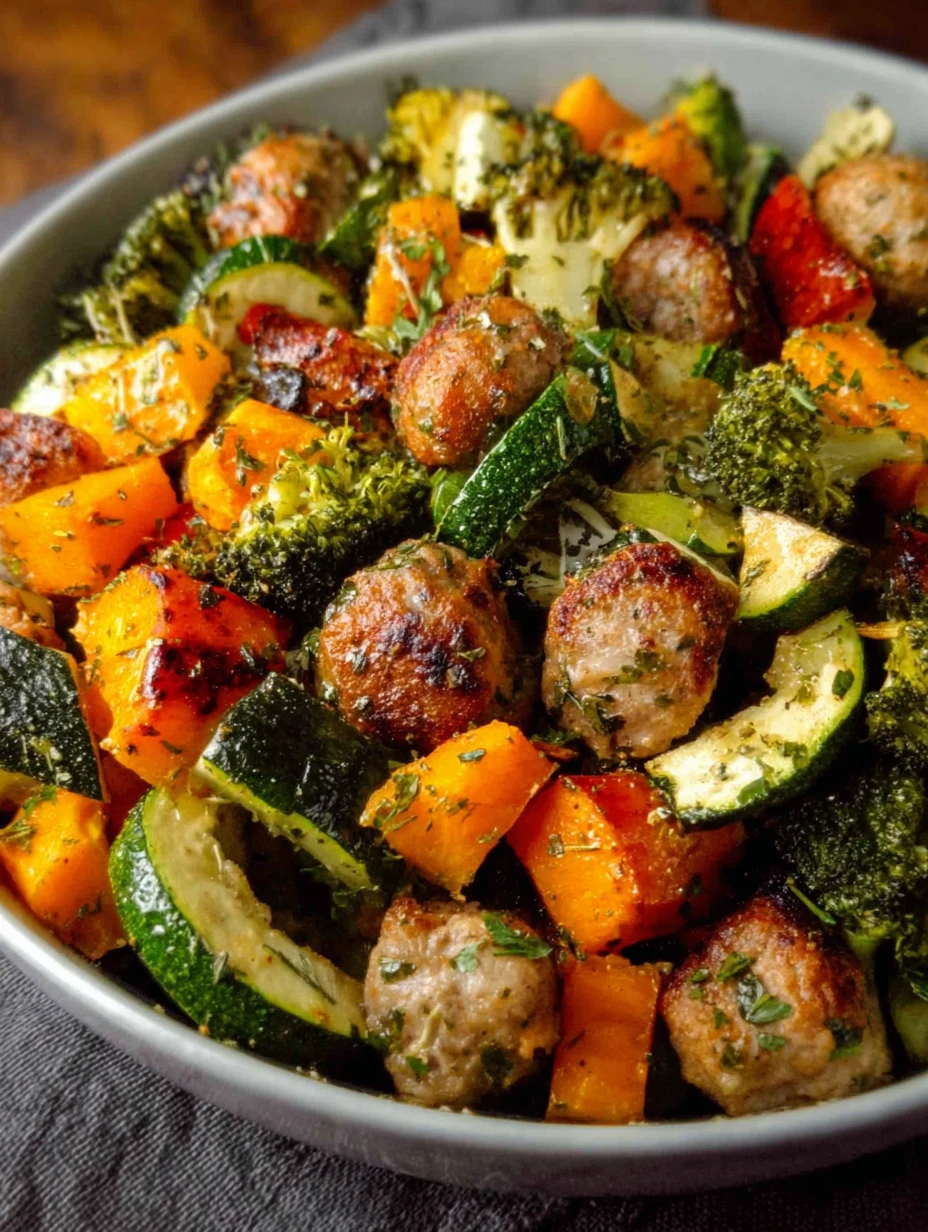 Sausage Veggie Skillet Bowl