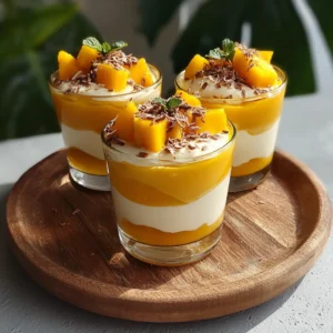 Mango Coconut Dessert Parfait: Tropical Bliss Awaits