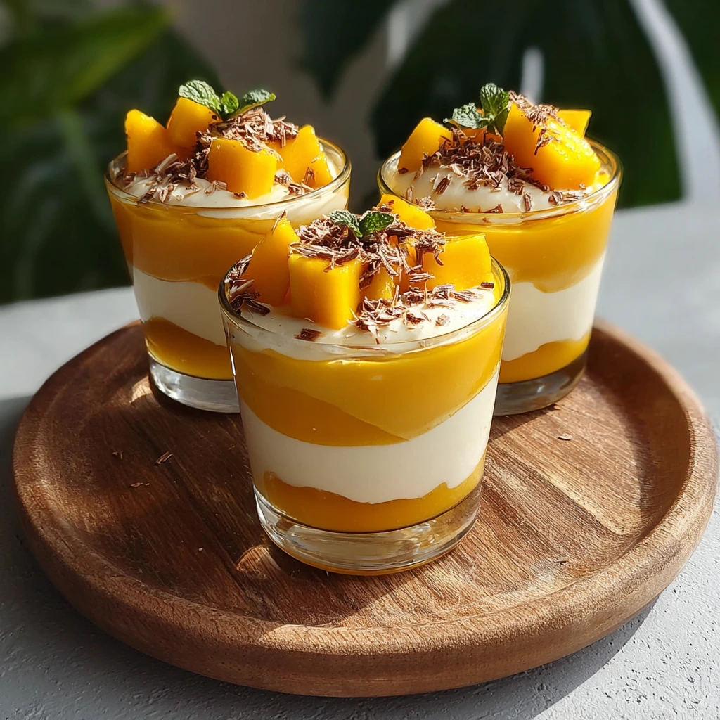 Mango Coconut Parfait Recipe Tropical Mango Coconut Dessert Easy Mango Coconut Parfait Healthy Mango Coconut Parfait Vegan...