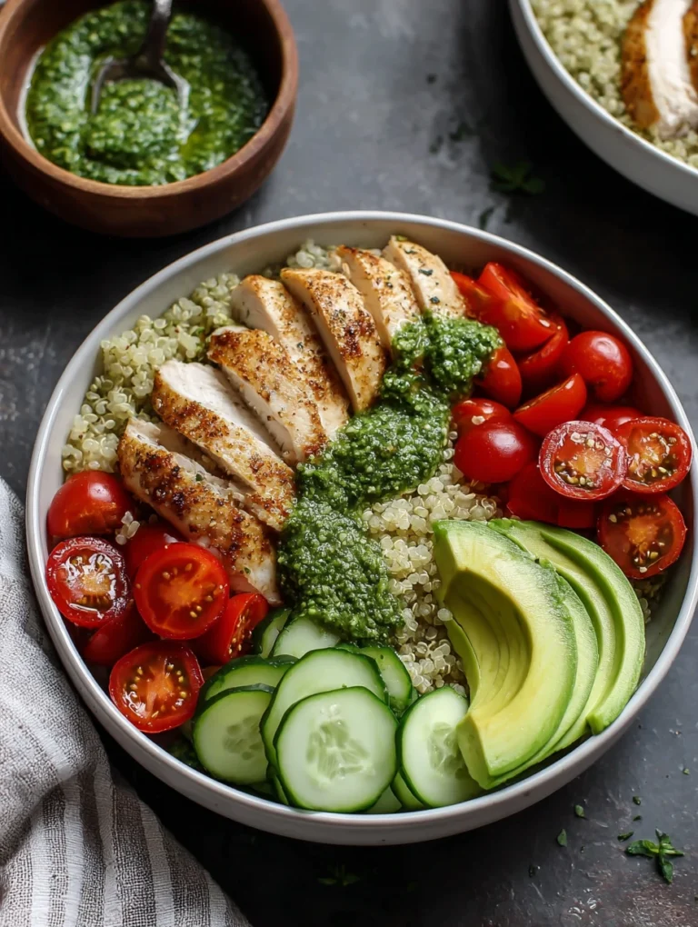 Pesto Chicken Power Bowls
