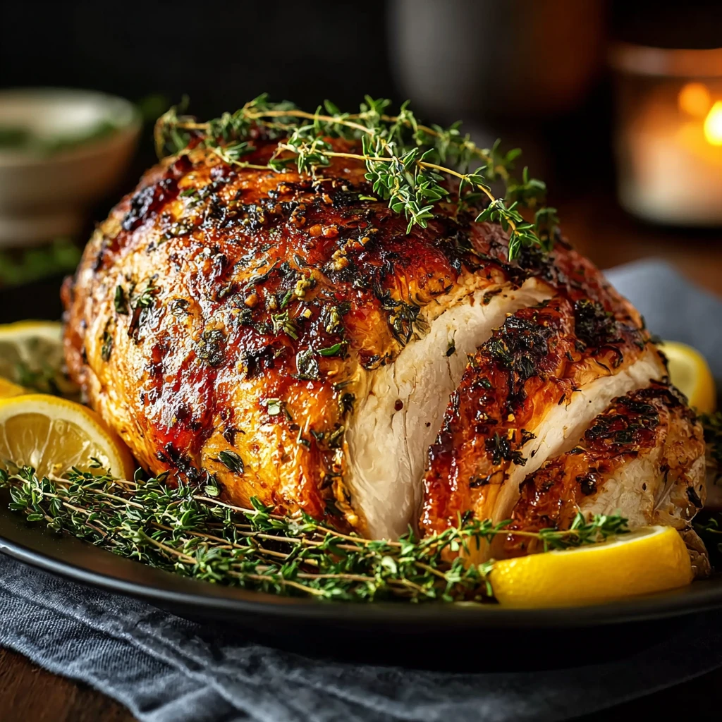 Roasted Lemon Herb Turkey Recipe Best Lemon Herb Turkey Preparation Cooking Zesty Lemon Turkey How To Make Lemon Herb Turk...