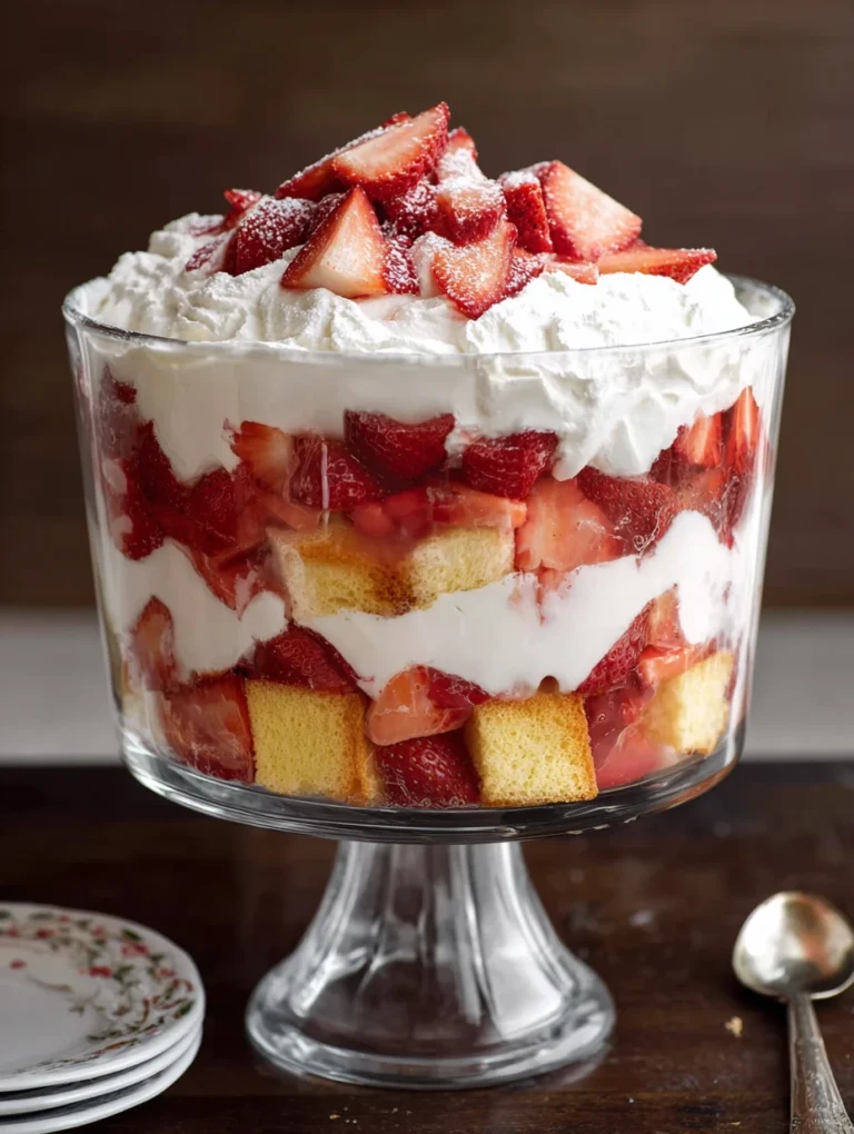 Strawberry Shortcake Trifle Delightful Summer Treat