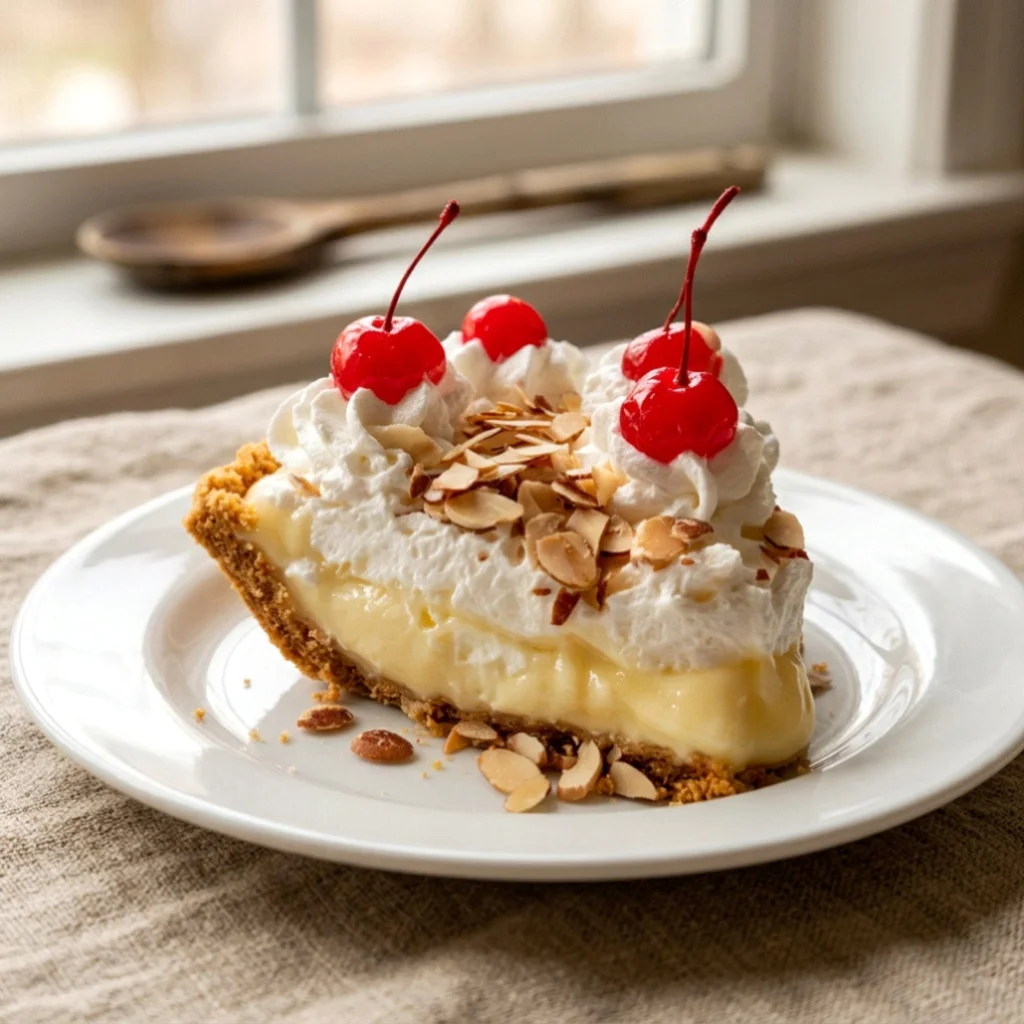 Almond Amaretto Cream Pie