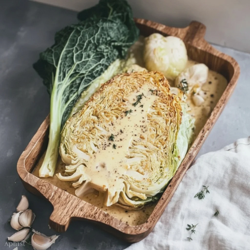 Creamy Garlic Butter Melting Cabbage