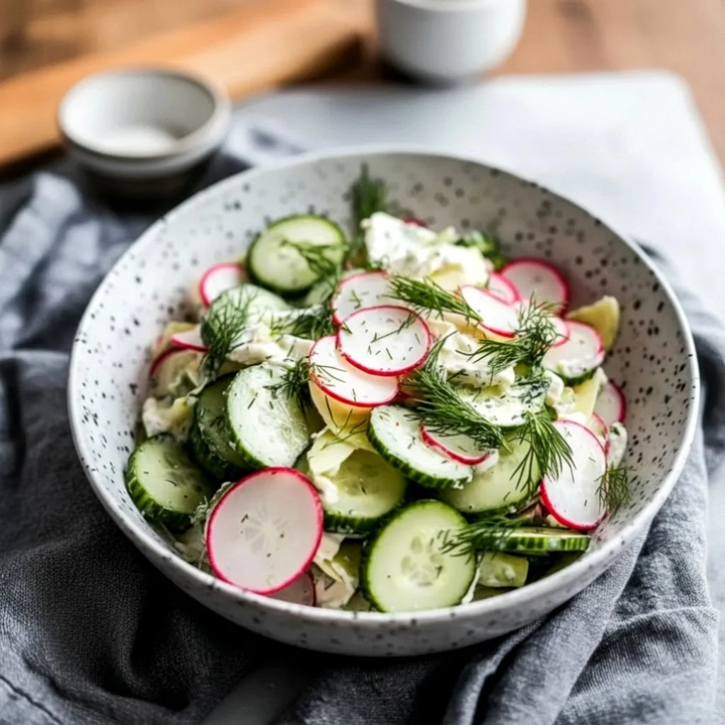 Cucumber Radish Dill Salad