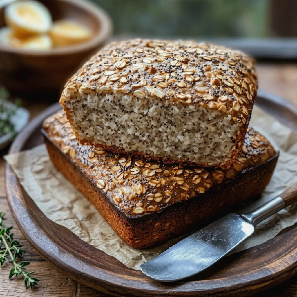 Flourless Oat and Chia Bread