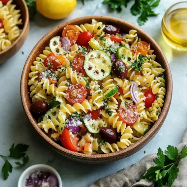 Mediterranean pasta salad