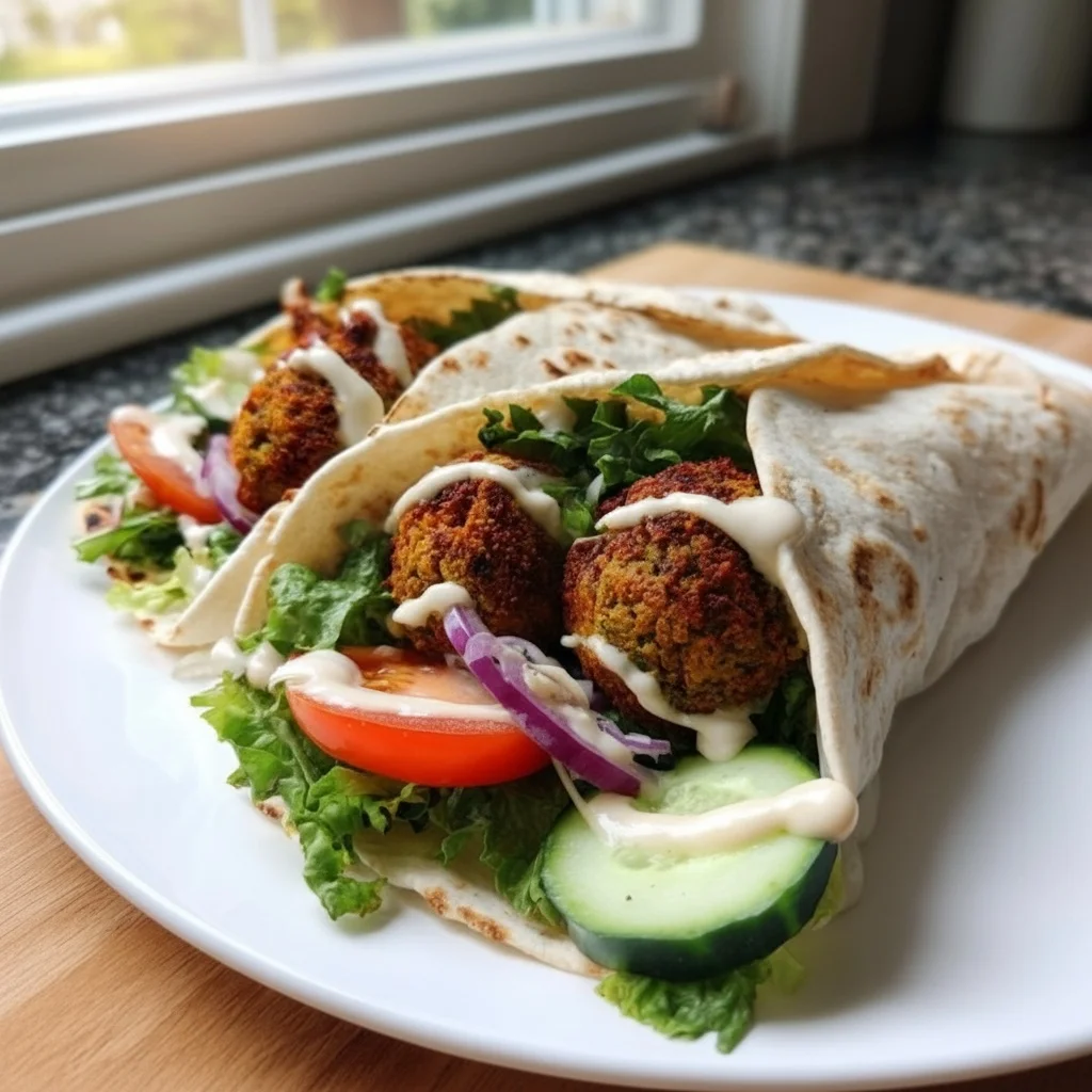 perfecte falafel wrap