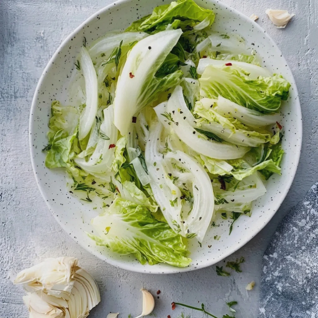 Zesty Pickled Lettuce