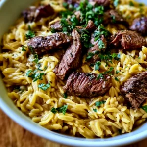 Creamy Garlic Butter Steak Orzo for Cozy Weeknight Comfort