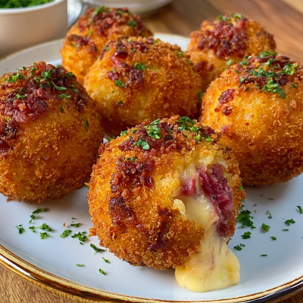 Crispy Reuben Balls