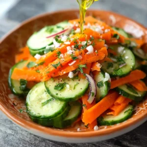 Easy Cucumber Carrot Salad