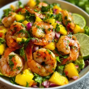 Mango Pineapple Shrimp Salad